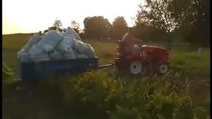 Мини трактор Кентавр Т 15 с прицепом