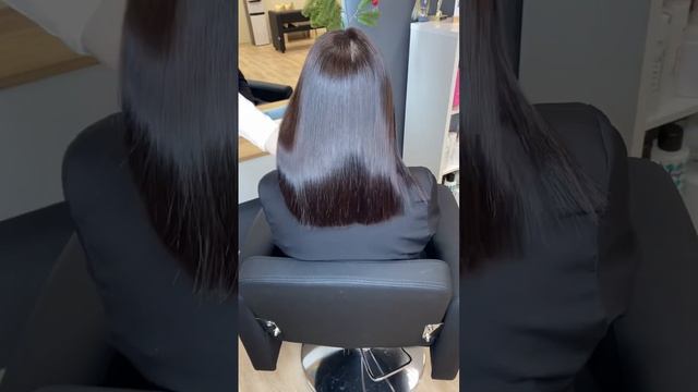Кератин+каре=идеальное решение!Сколько блеска? #кератиновоевыпрямлениеволос #кератиновоевыпрямление