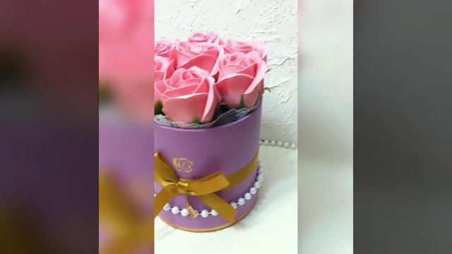 Букет из мыльных роз. Очень красивый букет.