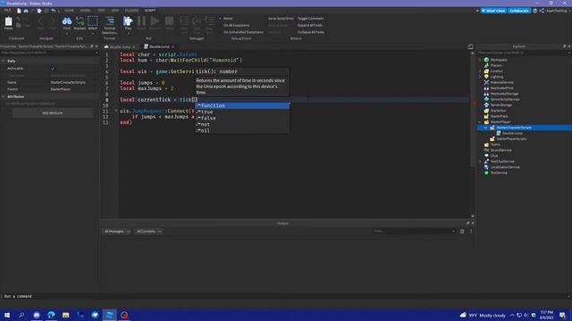 How to script Double Jumping or Infinite Jump | Roblox Studio 2022 смотреть онлайн
