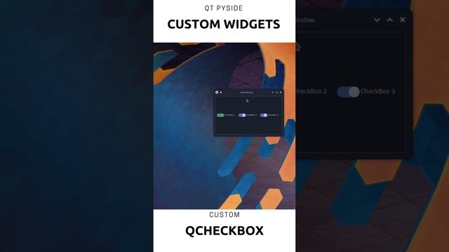 Custom QT PYSIDE 6 CheckBox | Animated widgets | PyQt 6