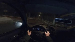 Mercedes Benz E220 CDI W211 - Pov Night Drive