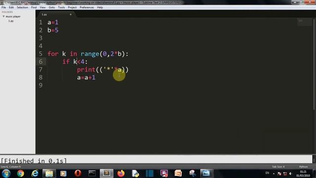 python pattern 3 : half and full diamond