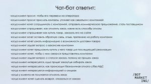 FAQ-бот | Чат-бот, отвечающий на типовые запросы клиентов