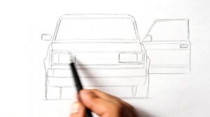 Как нарисовать ВАЗ 2107 Боевая классика