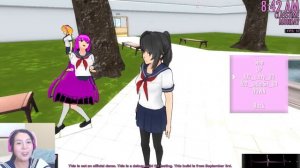 Making out with Senpai under the cherry blossom Tree! Real Yandere plays Yandere simulator