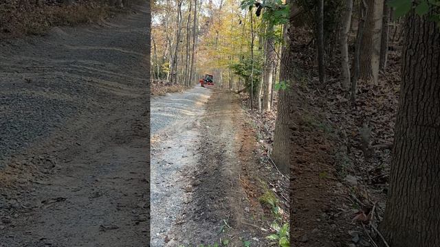 Bringing an old gravel driveway back to life! #mithgooutdoorservicesllc #kubotacountry