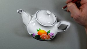 ШОК! Фокус с рисунком чайника.(3д рисунок)mp4