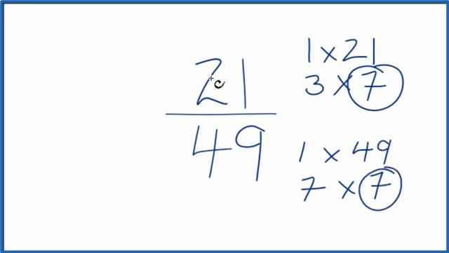 How to Simplify the Fraction 21/49 смотреть онлайн