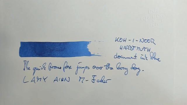 KOH I NOOR document ink blue (English + Spanish subtitles)