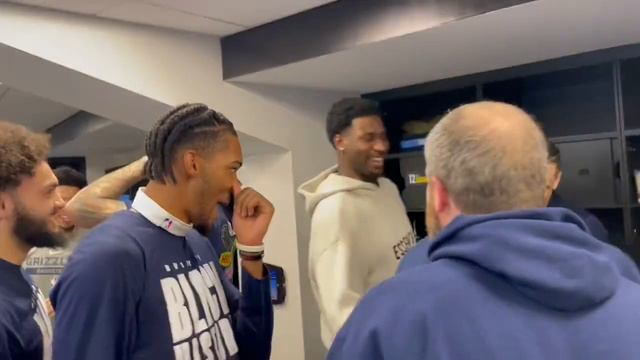 Grizzlies react to Jaren Jackson Jr being selected as an All-Star (no audio) смотреть онлайн