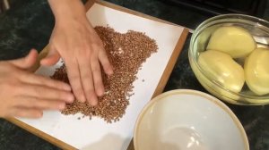 Суп картофельный  с гречневой крупой и мясом на обед !
