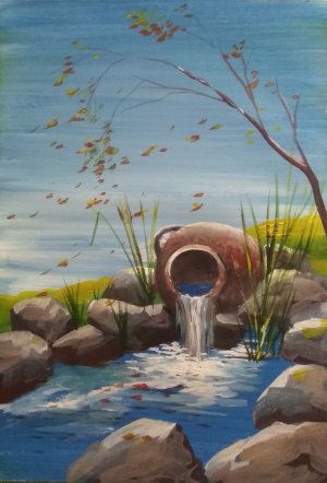 Мастер Класс. Гуашь. ОНЛАЙН УРОК. РОДНИК