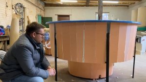 Купель с подогревом диаметром 2 метра / встраиваемая в террасу