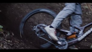 Jackson Goldstone's first ride on a SANTA CRUZ V10 downhill bike.