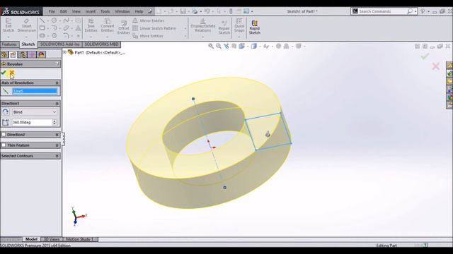 Solidworks tutorials| Lecture-8 | Revolve Command.