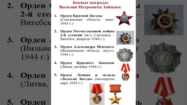 Награды Героя