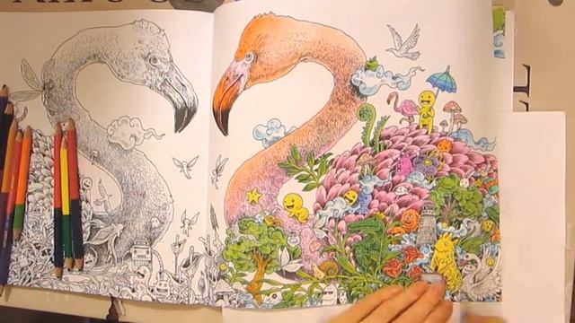 Розовые фламинго. Раскраска антистресс. Керби Розанес смотреть онлайн