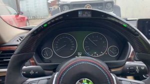 Установка ЛЕД дисплея в руль автомобиля! Поставили экран в нашу F30 BMW 328! Комбинация с карбоном