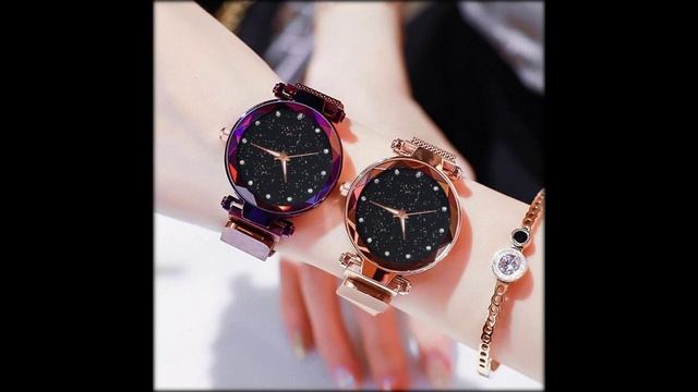 Роскошные женские часы, Aliexpress магнитные, звездное небо, женские часы, кварцевые наручные смотреть онлайн