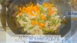 Цветная капуста с стручковой фасолью в сливках