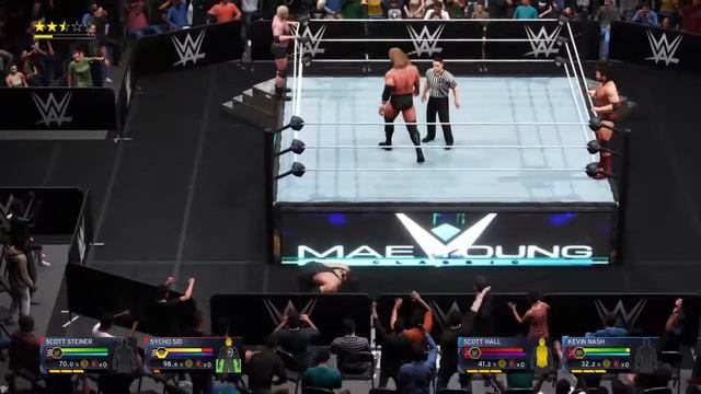 Wwe 2k20 Scott Steiner and Sycho Sid vs Kevin Nash and Scott Hall TWO ON TWO смотреть онлайн