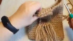 Сумочка из джута крючком за 2 часа/ Вязаная сумка крючком