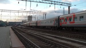 Отправление ЭП1М-641 с поездом Москва — Адлер