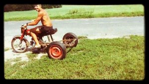 Испытание самодельного трицыкла ;)