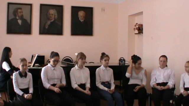 Открытый урок: Вокально-хоровые упражнения. Ансамбль "Анима".