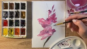 Как нарисовать гладиолус карандашом и акварелью начинающим | Рисунок для детей