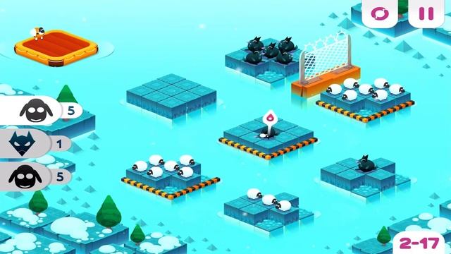 Divide By Sheep - Ice World 2-17 Walkthrough смотреть онлайн