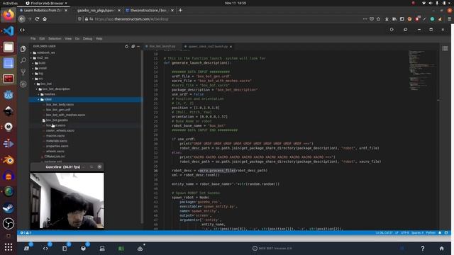 Deep Dark ROS: How to Spawn XACRO files with Meshes in ROS2 Galactic Gazebo11 смотреть онлайн