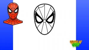 How To DRAW SPIDER-MAN - step by step tutorial