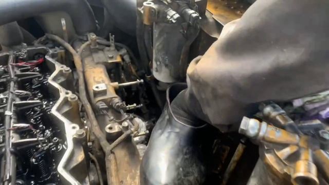 CAT320|C 6.4 ДВС . Снятие форсунок/ремонт гидромотора поворота.