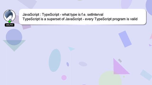 JavaScript : TypeScript - what type is f.e. setInterval смотреть онлайн