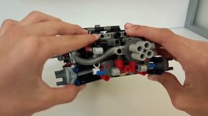 LEGO Technic FORD gt chassis upgrade and details.