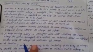 Class 9 Chapter Laws of Motion Lecture 2