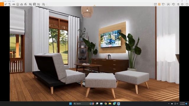 Sketchup Interior Rendering with Enscape - Java Eclectic Villa смотреть онлайн