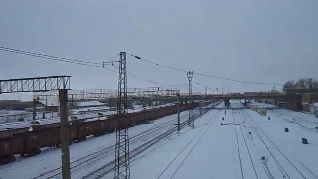 Караганда | ЖД пути вокзала совершенно пустые