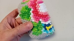 шкатулка в технике модульное оригами (мастер-класс)
