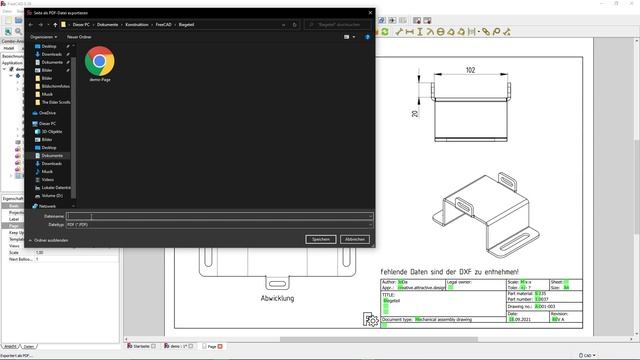 FreeCAD 0.19 Tipps | Export | dxf | dwg | pdf | stl | step | iges - einfach verstehen