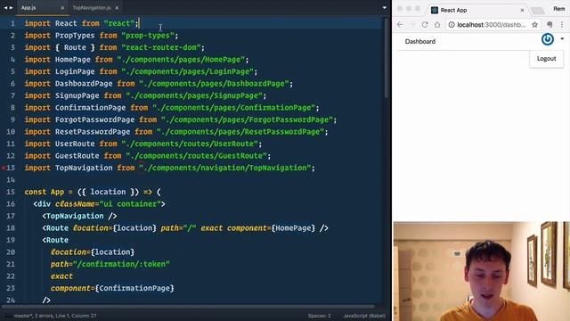 Build Real Web App with React #07.1 - Navigation Bar смотреть онлайн