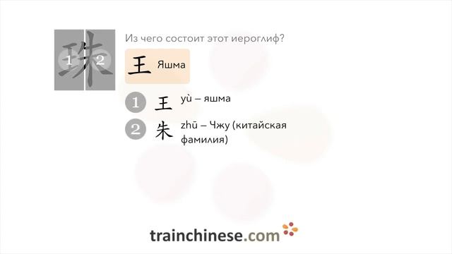 Как пишется 珠 (zhū) – бусина — порядок черт, ключ, примеры и произношение