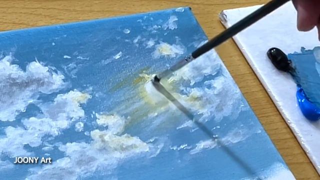 Winter Landscape Painting / Acrylic Painting смотреть онлайн