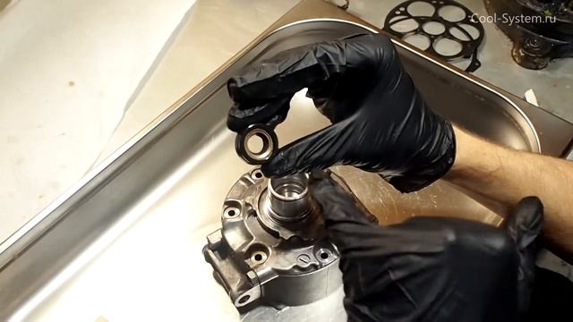 Замена сальника компрессора кондиционера. Метод со снятием передней крышки.