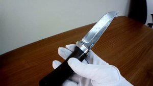 И даже нож может радовать взор. Дамасская сталь и стабилизированная карельская береза.