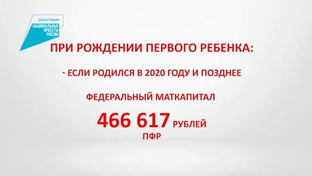 Меры социальной поддержки при рождении первого ребенка