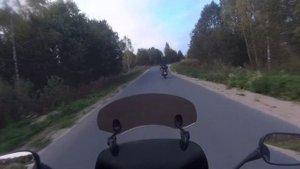 Отличный прохват на мотоциклах Хонда (Honda) с братвой осень 2023