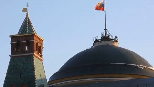 Часы-куранты на Спасской башне Московского Кремля